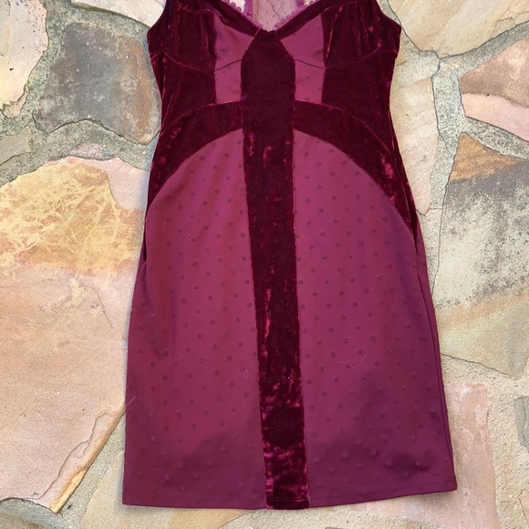 Free People Dress Size XS Sweetheart Neck Mini Dress Red - Picture 6 of 14